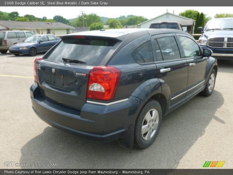 Steel Blue Metallic / Dark Slate Gray 2008 Dodge Caliber SE