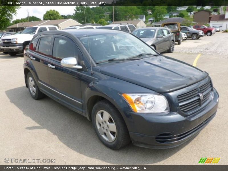 Steel Blue Metallic / Dark Slate Gray 2008 Dodge Caliber SE