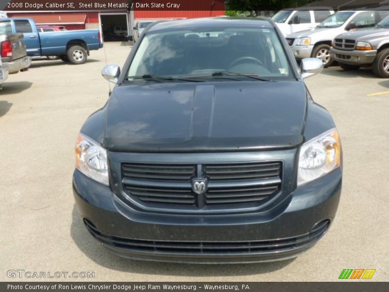 Steel Blue Metallic / Dark Slate Gray 2008 Dodge Caliber SE