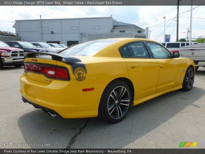 Stinger Yellow / Black/Super Bee Stripes 2012 Dodge Charger SRT8 Super Bee