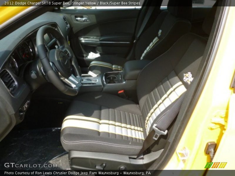  2012 Charger SRT8 Super Bee Black/Super Bee Stripes Interior