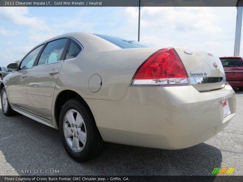 Gold Mist Metallic / Neutral 2011 Chevrolet Impala LT