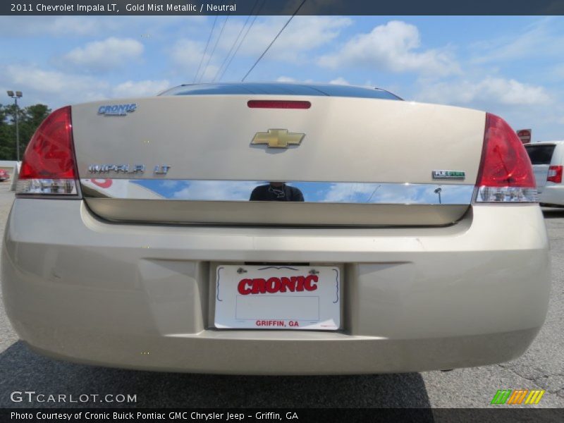 Gold Mist Metallic / Neutral 2011 Chevrolet Impala LT