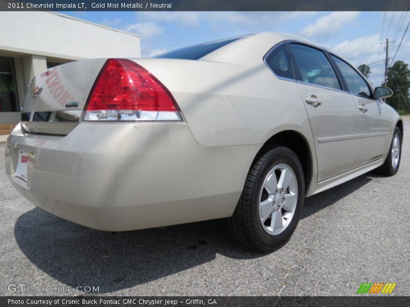 Gold Mist Metallic / Neutral 2011 Chevrolet Impala LT