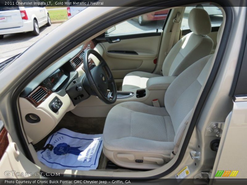 Gold Mist Metallic / Neutral 2011 Chevrolet Impala LT