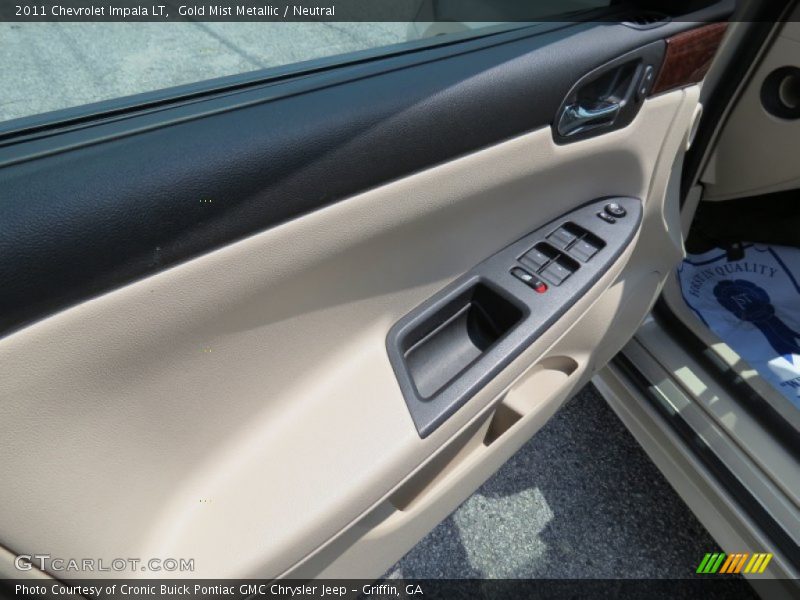 Gold Mist Metallic / Neutral 2011 Chevrolet Impala LT