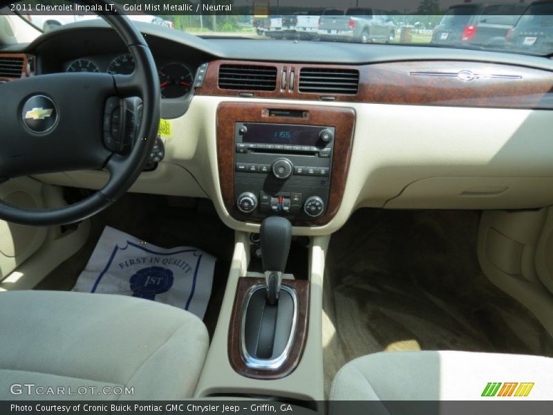 Gold Mist Metallic / Neutral 2011 Chevrolet Impala LT