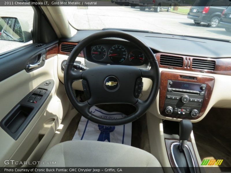 Gold Mist Metallic / Neutral 2011 Chevrolet Impala LT