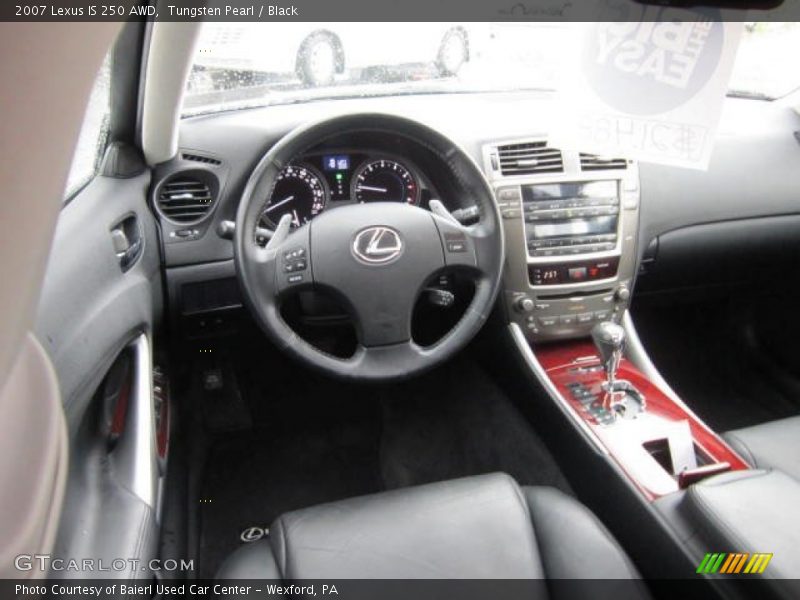Tungsten Pearl / Black 2007 Lexus IS 250 AWD