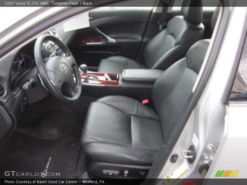 Tungsten Pearl / Black 2007 Lexus IS 250 AWD