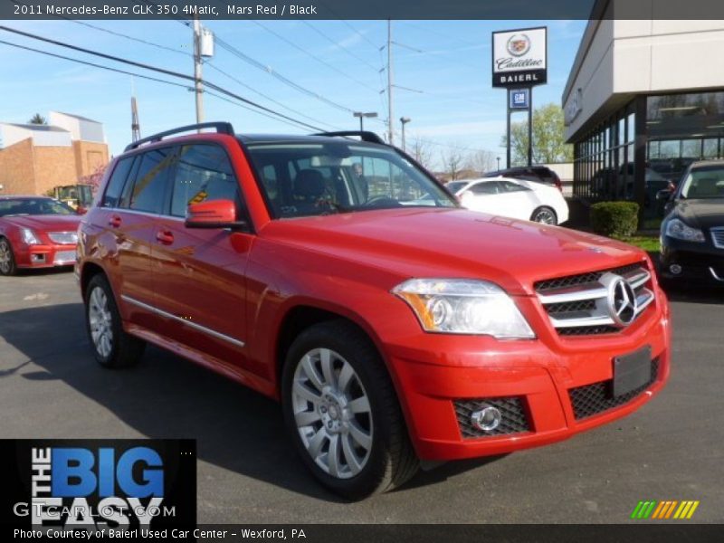 Mars Red / Black 2011 Mercedes-Benz GLK 350 4Matic