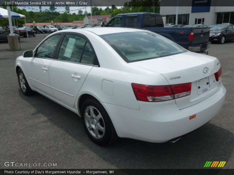 Arctic White / Gray 2007 Hyundai Sonata SE V6