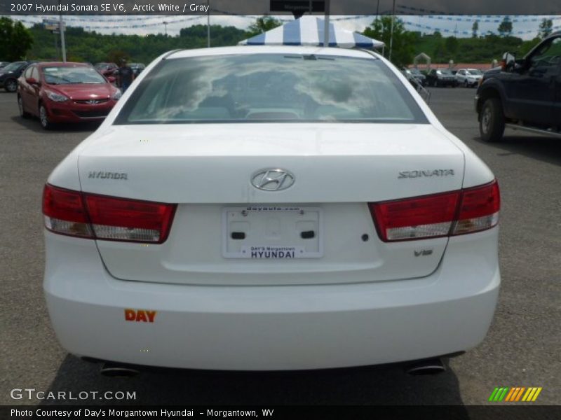 Arctic White / Gray 2007 Hyundai Sonata SE V6
