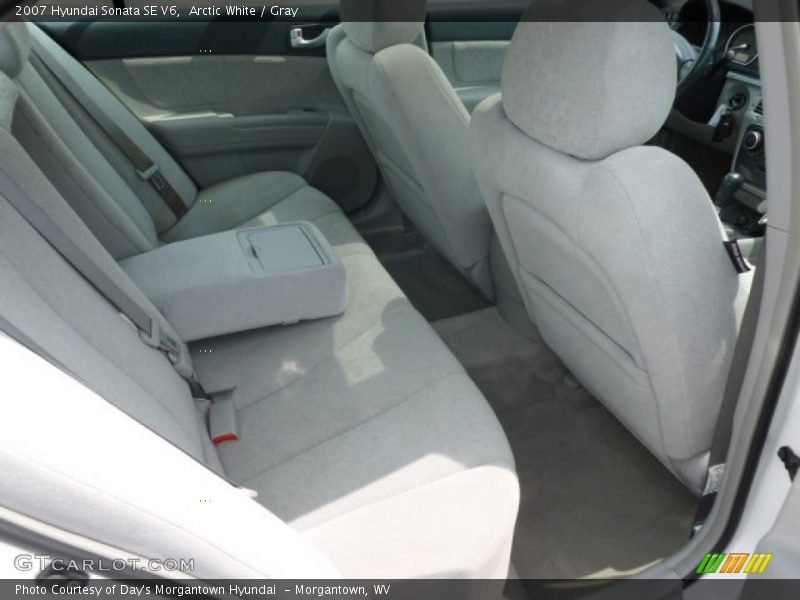 Arctic White / Gray 2007 Hyundai Sonata SE V6
