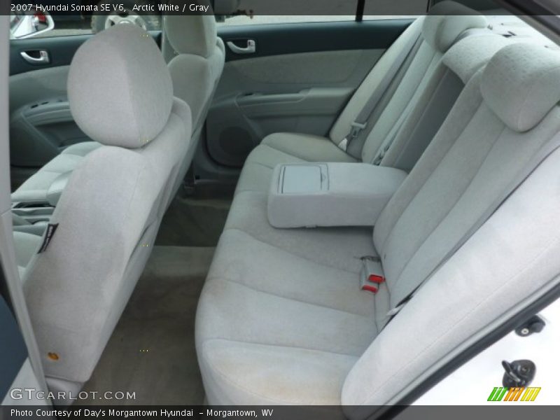 Arctic White / Gray 2007 Hyundai Sonata SE V6