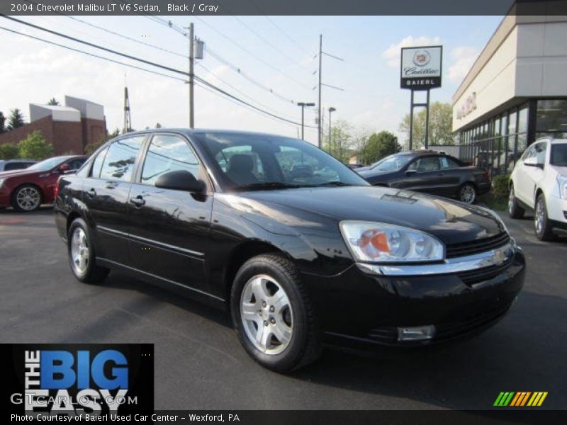 Black / Gray 2004 Chevrolet Malibu LT V6 Sedan