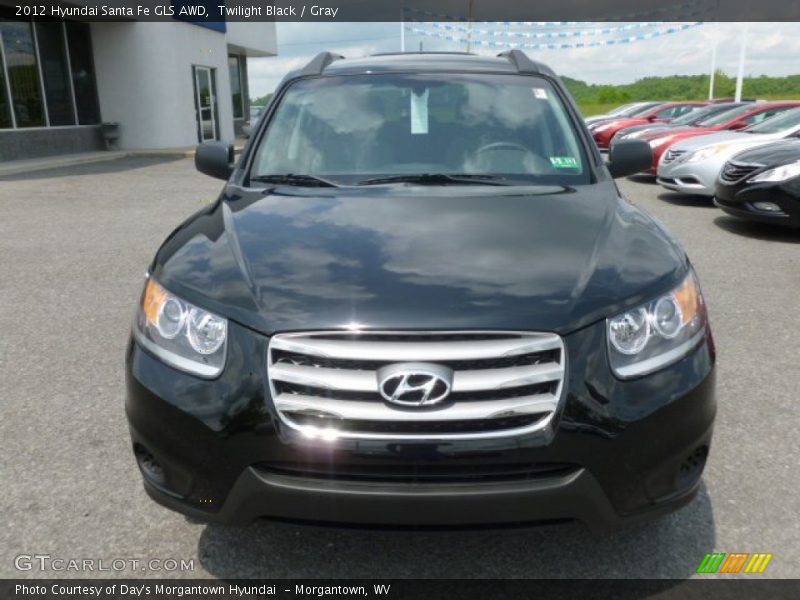 Twilight Black / Gray 2012 Hyundai Santa Fe GLS AWD