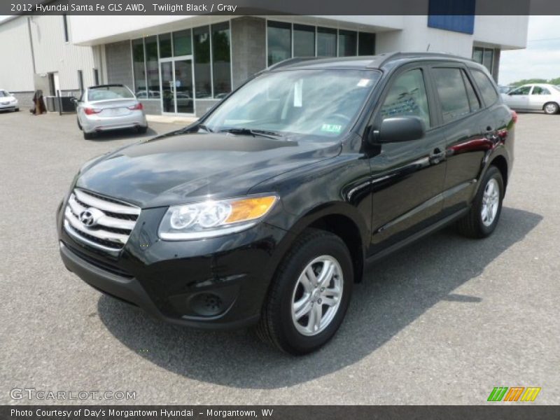 Twilight Black / Gray 2012 Hyundai Santa Fe GLS AWD
