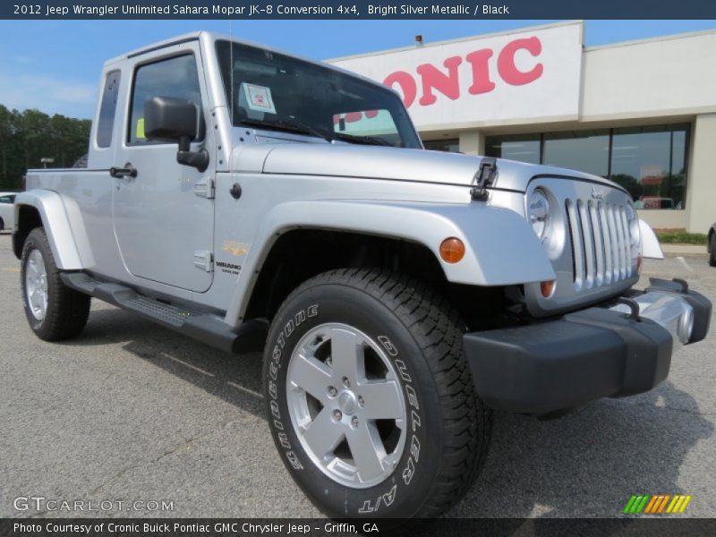 Bright Silver Metallic / Black 2012 Jeep Wrangler Unlimited Sahara Mopar JK-8 Conversion 4x4