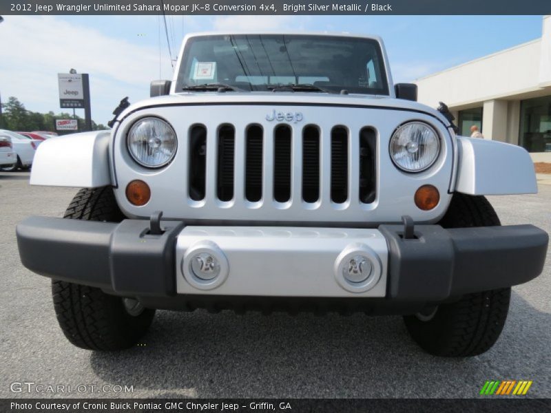 Bright Silver Metallic / Black 2012 Jeep Wrangler Unlimited Sahara Mopar JK-8 Conversion 4x4