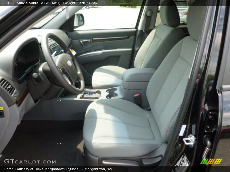 Twilight Black / Gray 2012 Hyundai Santa Fe GLS AWD