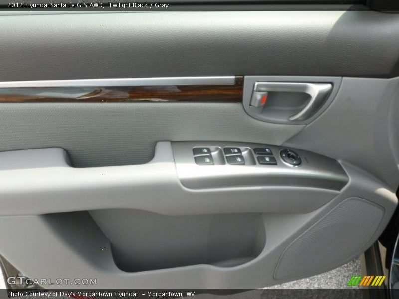 Twilight Black / Gray 2012 Hyundai Santa Fe GLS AWD