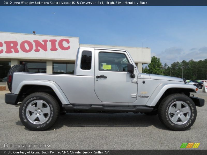 Bright Silver Metallic / Black 2012 Jeep Wrangler Unlimited Sahara Mopar JK-8 Conversion 4x4