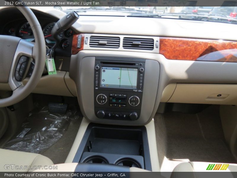 Mocha Steel Metallic / Light Tan 2012 GMC Yukon SLT