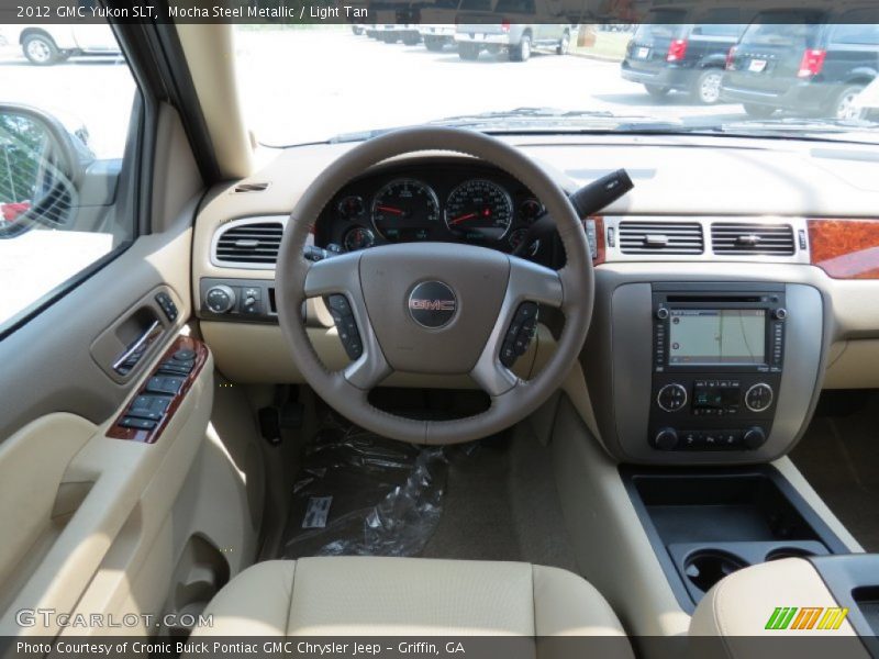 Mocha Steel Metallic / Light Tan 2012 GMC Yukon SLT