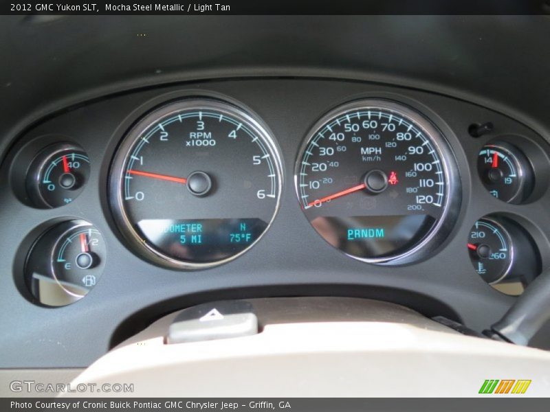 Mocha Steel Metallic / Light Tan 2012 GMC Yukon SLT