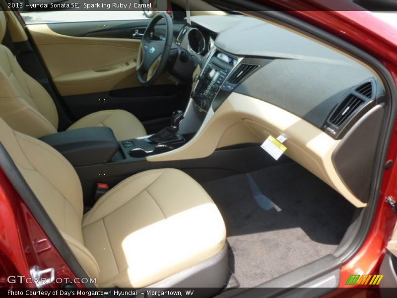 Sparkling Ruby / Camel 2013 Hyundai Sonata SE