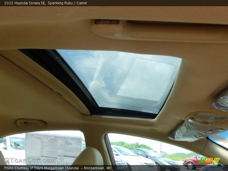 Sparkling Ruby / Camel 2013 Hyundai Sonata SE
