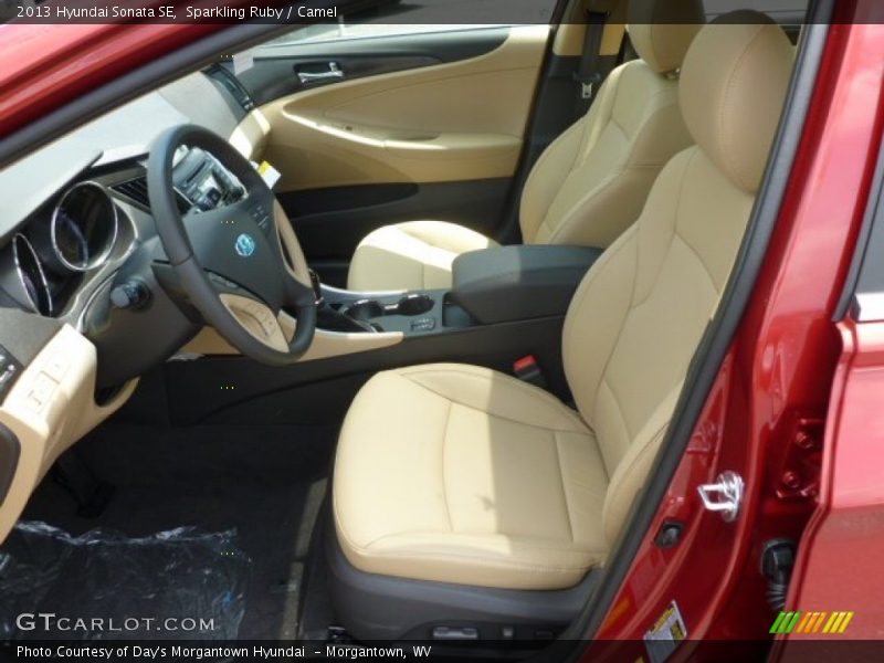 Sparkling Ruby / Camel 2013 Hyundai Sonata SE