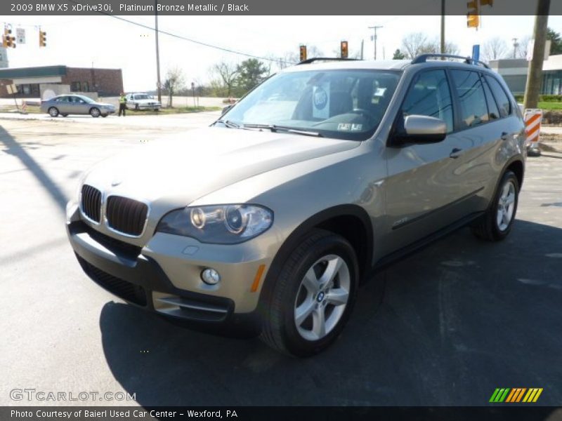 Platinum Bronze Metallic / Black 2009 BMW X5 xDrive30i