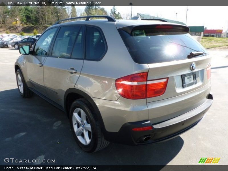 Platinum Bronze Metallic / Black 2009 BMW X5 xDrive30i