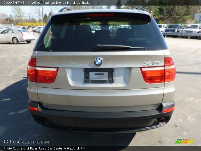 Platinum Bronze Metallic / Black 2009 BMW X5 xDrive30i