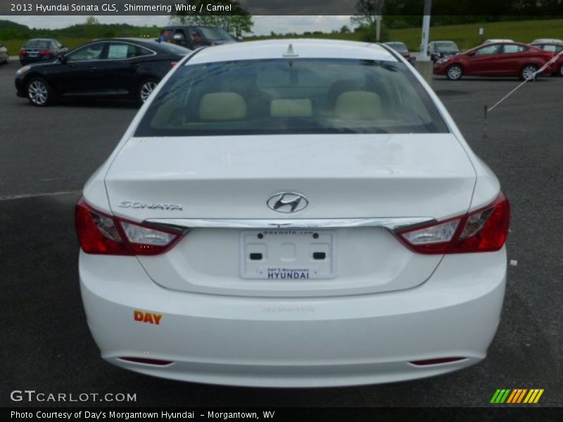 Shimmering White / Camel 2013 Hyundai Sonata GLS