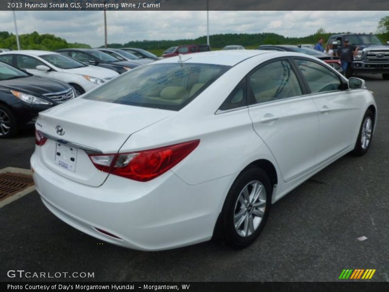 Shimmering White / Camel 2013 Hyundai Sonata GLS