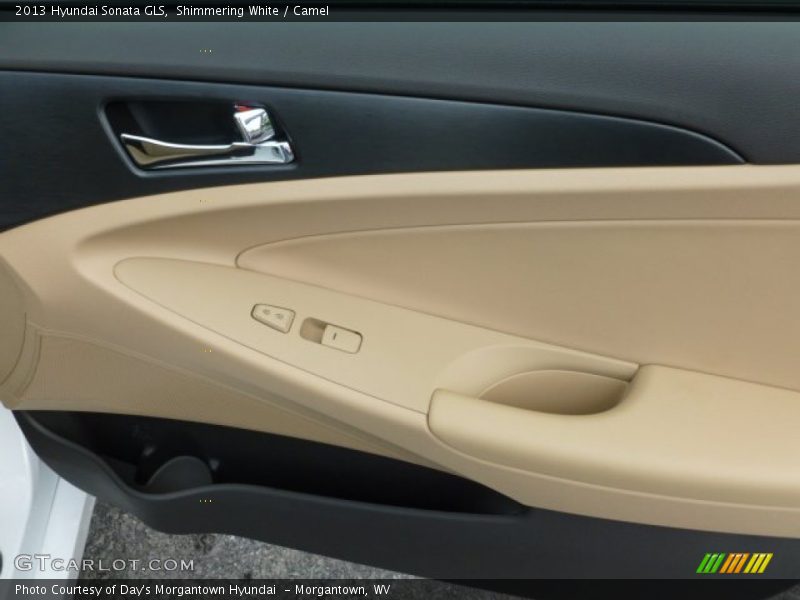 Shimmering White / Camel 2013 Hyundai Sonata GLS