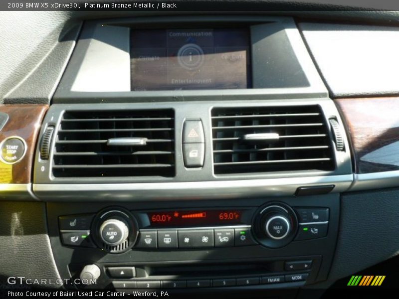 Platinum Bronze Metallic / Black 2009 BMW X5 xDrive30i