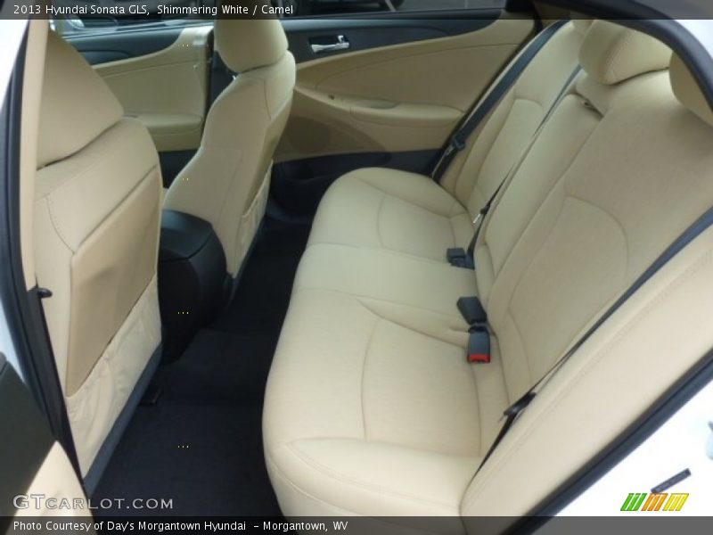 Shimmering White / Camel 2013 Hyundai Sonata GLS