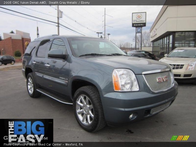 Stealth Gray Metallic / Ebony 2008 GMC Yukon Denali AWD