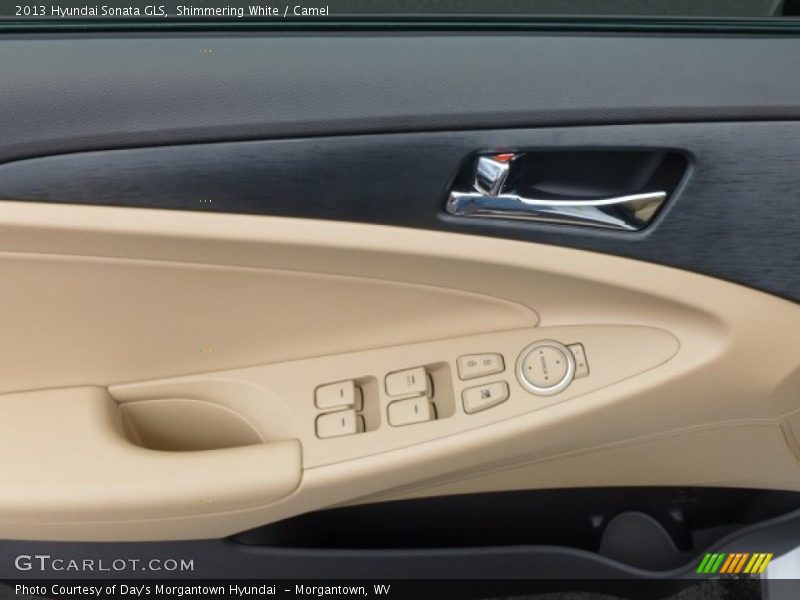 Shimmering White / Camel 2013 Hyundai Sonata GLS