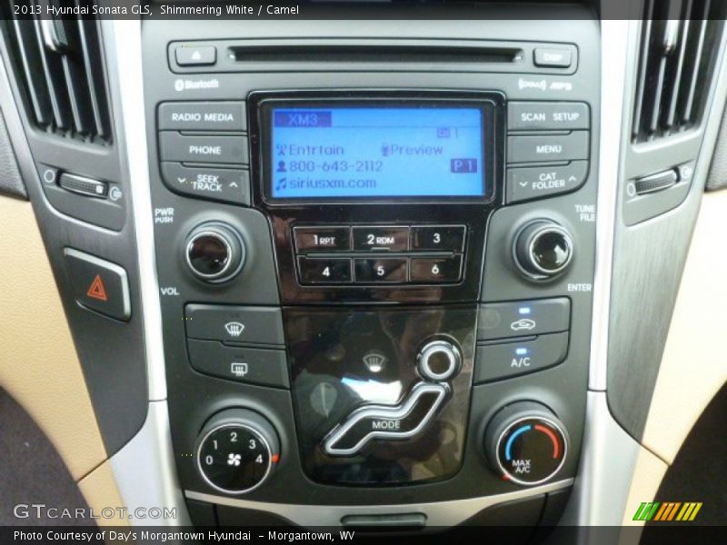 Shimmering White / Camel 2013 Hyundai Sonata GLS
