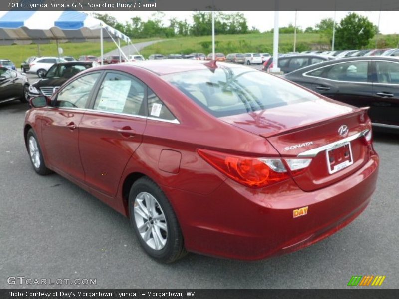 Sparkling Ruby / Camel 2013 Hyundai Sonata GLS
