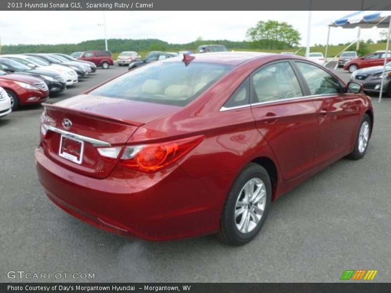 Sparkling Ruby / Camel 2013 Hyundai Sonata GLS