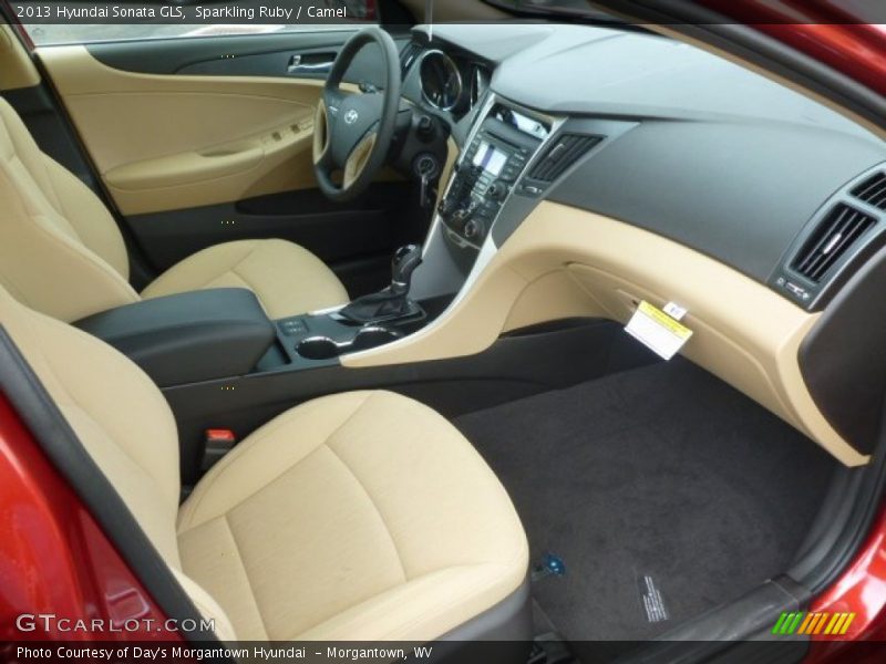 Sparkling Ruby / Camel 2013 Hyundai Sonata GLS