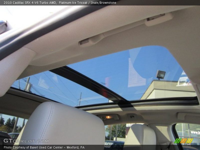 Platinum Ice Tricoat / Shale/Brownstone 2010 Cadillac SRX 4 V6 Turbo AWD