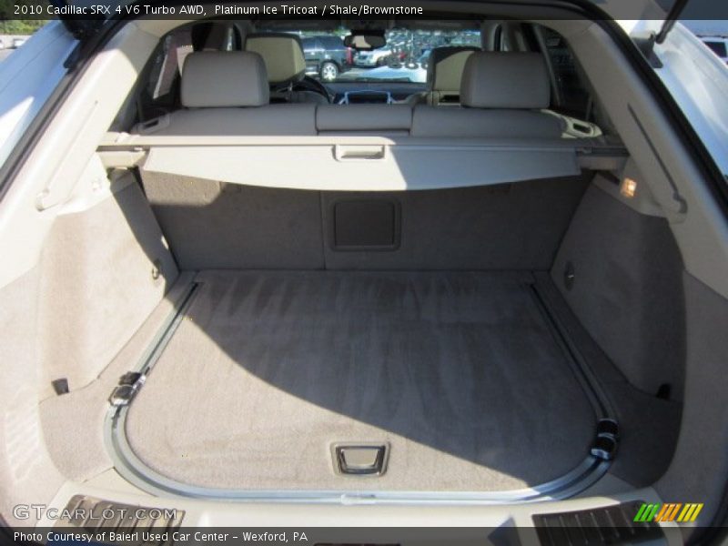 Platinum Ice Tricoat / Shale/Brownstone 2010 Cadillac SRX 4 V6 Turbo AWD