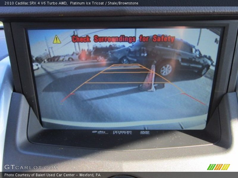 Platinum Ice Tricoat / Shale/Brownstone 2010 Cadillac SRX 4 V6 Turbo AWD